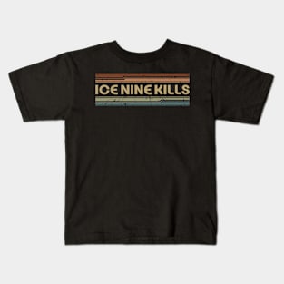 Ice Nine Kills Retro Lines Kids T-Shirt